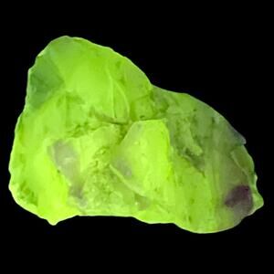 Clear Opalescent Layered Art Glass Cullet Glowing Manganese Slag Glass‎ #5GL44